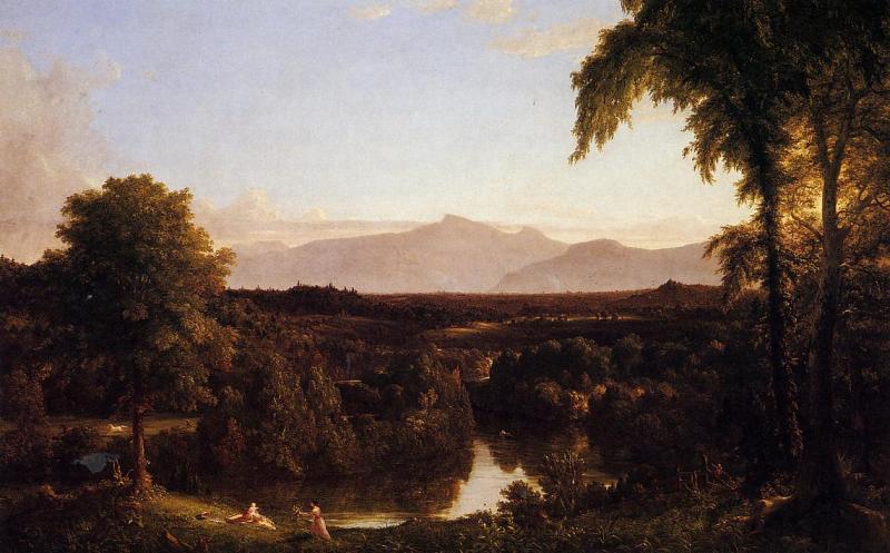 View on the Catskill  Early Autumn
